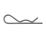 DOJA Barcelona | Pasador R | 3mm /d | Pack 50 | Clip en R de Acero Galvanizado para Tractores Agricolas | Pasador de Chaveta Enganche Remolques | Muelles Seguridad Remolque Motoazada Pasadores RC