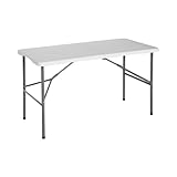 Mesa Plegable 122cm Rectangular Blanca Catering O91