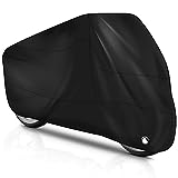 Brencco Funda para Motos 245X105X125 CM - Ligera, Impermeable y Fácil de Guardar, Compatible con Múltiples Modelos