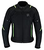 RAXUS Chaqueta Moto Verano Para Hombre-Track CoolPro, Homologada CE (FLUOR, S)