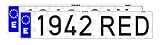 EPM Matrículas para Coches Acrílicas (Juego 2 Unidades) Se entregan con Adhesivos o Tornillos para el Montaje. Larga Ordinaria 520x110 mm Homologación Europea.