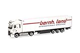 herpa Camión Modelo Renault T Facelift Semi-Remolque de Caja Refrigerada Bernhard Land (Baja Sajonia/Eystrup), Miniatura a Escala 1:87, Pieza de colección, plástico