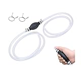 Locisne Bomba Transferencia líquido Agua, Bomba sifón Manual Transferencia Combustible automóviles Gasolina, Aceite, Tanque Pescado, disolvente con un Total de 2M Manguera