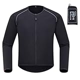 IRON JIA'S Chaqueta Moto Cortavientos Ligera Forro Todas las Estaciones Impermeable Protección Solar UPF40+ Compacto Portátil Moto Escalar Rocas Negro XXL