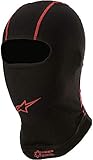 Alpinestars Pasamontañas KX V2 Balaclava Moto para Hombre, Talla Unica, Negro/Rojo