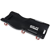 CCLIFE Camilla de Taller para Mecánicos, Capacidad Máxima de 180kg, Dimensiones 900x450x90mm, Ideal para Reparaciones Automotrices
