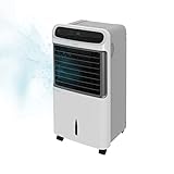 Cecotec Climatizador Evaporativo Portátil Frío EnergySilence PureTech 5500. 80 W,3 en 1: Frío, Ionizador y Ventilador, 12 L, 3 Velocidades, Mando a distancia, Pantalla LCD, Caudal de aire 500 m3/h