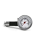 QWORK Manómetro de presión de neumáticos, tyre pressure gauge, 0-100Psi, para automóvil, bicicleta y motocicleta
