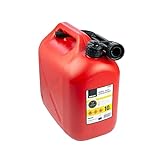 Bidón de Gasolina - 10 Litros - Fabricado en Polietileno - Resistente Frente a los Aditivos de los Combustibles - Con Manguera - Certificado UN - Modelo B10ECO - Bikain
