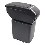 Caja de reposabrazos de doble capa para Citroen Berlingo 2010-2020, caja de almacenamiento para consola central con soporte para tazas, accesorios para reposabrazos color negro