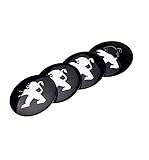 SANQIUTOU 4 Tapones Adhesivos para Tapacubos para Peugeot 308 2008 107 5008 206 3008 56MM, Centro de Rueda de Coche Cubierta de La Etiqueta Auto Llantas Decorativa Emblema