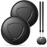 Localizador Bluetooth Negro - 2 Pack Air Tracker Tag Funciona con Apple Buscar (Sólo iOS 14.5+), Encuentra Teléfono y Llaves, Rastreador GPS Impermeable para Mochila, Mascotas, Coche, Bolso, Niños