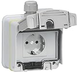 Legrand Toma para coches eléctricos, Green 'Up, compatible con los modos 1 y 2, monofásica, 16A, 3.7kW, sistema de carga para coches eléctricos