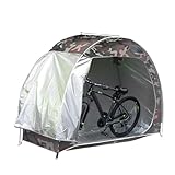 Glorlliant Cobertizo de almacenamiento para bicicletas para 2-3 bicicletas, tela Oxford 210D, refugio con puertas, resistente al agua, antipolvo, cobertizos al aire libre, refugio para motocicleta,