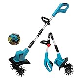 Motocicleta eléctrica para batería Makita 18 V, motociclista inalámbrica, anchura/profundidad de trabajo 10/25 cm, 360 rpm, plegable, tubo telescópico, para jardines y cursos (sin batería)