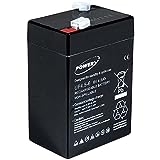 Powery Batería de Gel para Vehículo Infantil Peg Perego Feber Injusa Smoby Diamec 6V 4,5Ah (Reemplaza también 4Ah 5Ah)