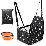 Breyzin Asiento Perro Coche Resistente, Protector Coche Perros Asiento Trasero, Cama Perro Coche, Asiento Gato Coche, Transportín Perro Coche, Transportín Gato para Coche, Asiento Coche Perro