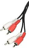 Hama 011947 - Cable de audio 2 RCA, 1.2 m, Negro / rojo / blanco