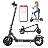Patinete Eléctrico Plegable, 25,4 cm, Batería 10,4 Ah, Autonomía 30 km, Velocidad Máxima 25 km/h, Control por App, 3 Velocidades, Negro