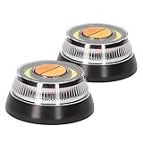 PMK GRUPO - Luz V16 Holomogada DGT | Luz Emergencia Coche Averia [Visibilidad 1 Km] Baliza con Base Imantada - 2 Unidades