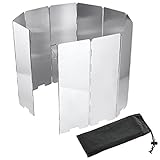 Diealles 10 Placas Parabrisas Plegables al Aire Libre Cocina Parabrisas para Acampar y Caminar