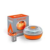 FlashLED Luz de Emergencia V16 Certificada DGT 3.0, con Geolocalización, App Incluida, Tarjeta SIM y Servicio de Datos Gratis hasta 2038, Base Imantada