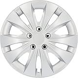 Cartrend 70278 Kit de tapacubos Storm con tuercas cromadas, 4 piezas, 15»