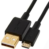 Amazon Basics - Cable de Tipo USB-A 2.0 Macho a Micro USB (Paquete de 1), 1.83 m, para Ordenador, Negro