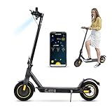 10” Patinete Eléctrico Adultos 350W Motor Potente Pantalla LCD Autonomía hasta 25-30Km Neumáticos Sólido Sistema de Doble Freno Plegable Aleación de Patinete Electrico Capacidad de Carga 120Kg