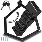 CIOXSOIO Candado Bicicleta Plegable, 100cm Antirrobo Bicicleta, Antirrobo Bike Lock con 2 Llaves y Soporte, Portátil Candado de Bicicleta para Bicicleta, Motocicleta y Scooter Eléctrico