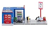 siku 5507, Taller de reparación de vehículos, Plástico/Metal, Multicolor, Incl. 2 coches siku, Multifuncional, Apto para modelos a escala de hasta 1:50
