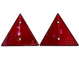 MIRKALA | Catadioptrico Homologado para Remolque, Caravana, Reflectantes Remolque, Triangulos Reflectantes Remolque, Triángulos para Remolque Coche, Catadioptrico para Remolque Moto homologado, 2 Ud