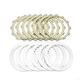 Disco de fricción de Acero con Placa de Embrague de Motocicleta KOVE450Rally 450 Rally Compatible con Varios Modelos Todoterreno(1 Set)