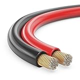 MANAX SC22150 Cable de altavoz (doble cable) 2x1,50mm² (Cable Cajas / cable de audio), 10,0m, rojo/negro