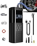 SERVOMASTER Compresor Aire Portatil, 150PSI Compresor Aire Coche, Inflador Ruedas Coche con Manómetro, Inflador Electrico, con Luz LED para Coches Moto Bicicleta Bola