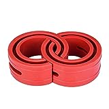 Amortiguador Rojo, 2 Piezas Buffer de Resorte para Coche, Mejora la Estabilidad y Confort, Reduce Vibraciones y Ruido, Ideal para Diferentes Tipos de Vehículos(B+)