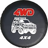 LITTOU KOLOME Universal Rueda de Repuesto para 4 WD 4 x 4 Spot Caso Protector para Trailer, RV, SUV (15 "para Diámetro 27 '' - 29 '')