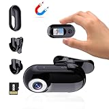 Xilecam Mini Cámara Deportiva 1080P con Tarjeta de Memoria de 32GB, Cámara para Casco Accesorios Multifuncionales para Cámaras de Bolsillo (Negro)