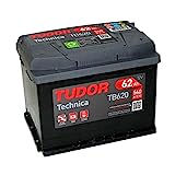 Tudor lead calcium TB620 Bat, ería de coche Tudor 62Ah 540A, Gama Technica, Automóvil de turismo
