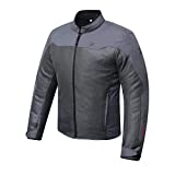 DEGEND SMART MAN | Chaqueta Moto Hombre Resistente al Calor de Verano con Protectores Desmontables | Homologada, Gris, M