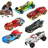 6 Piezas Mini Die Cast Set de Mini Coches de Juguete Metalicos, Mini Coches de Carreras, para Niños de 3 a 12 Años