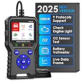 BelonLink OBD2 Diagnosis Coche, Lector de código multimarca, Herramienta de escaneo de Averías del Motor, con Funciones Completas OBD2, 13 Idiomas, Sensor de O2/Sistema EVAP/Nivel Batería/Voltímetro
