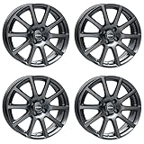 4x Llantas Rial Milano 6.5Jx15 ET25 4x108 titanium compatible con PEUGEOT 1007 206 207 208 307 308 Partner