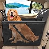 Wimypet Impermeable Protector de Asiento de Coche para Mascota, Asiento del Coche de Seguridad para Perros Gatos, Material Oxford 600D PVC Inferior con Cinturón de Seguridad para Viaje - 59x49x46 cm