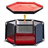 Star Ibaby Parque Infantil Bebe y Niños Pequeños con alfombra Plegable y Antideslizante, Corral Bebe a Prueba de Inclinación y Reja Segura, Fácil de Montar y Desmontar