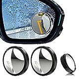 Uni-Fine 2 piezas Blind Spot Espejo Espejo de Punto Muerto Rotación de 360° Retrovisores de ángulo Muerto Espejo de Punto Ciego Convexo de Gran Angular Ajustable para Automóviles, SUV, Motocicletas