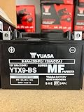 Yuasa Bateria YTX9-BS | Batería de repuesto para moto Suzuki AN Burgman (AU111/BW111/BW112) 400 1998-2002