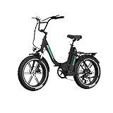 KOOLUX KL6s - Bicicleta eléctrica plegable de 20 pulgadas para adultos, 250 W y 48 V, batería de 15.6 Ah con ciclo de rango de 120 km, Shimano de 7 velocidades, frenos hidráulicos para profesionales