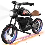 EVERCROSS EV08M Motocicleta Eléctrica para Niños, Motobici Eléctrica con Motor 150W, Velocidad de 8/16km/h y Autonomía 10km Moto Eléctrica, Neumáticas de 12’’, Motocross para Niños de 3 a 12 Años