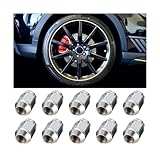 JNNJ 10 Piezas Tuercas Rueda Cónicas Cerradas, Tuercas Rueda M12x1.5 Para Para Llantas De Aleación, Tuercas De Rueda Para Llantas De Aluminio Originales, Cromo Herramienta Coche Con Unión Cónica